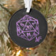 Ornamento Roxo D20 Crit AF | RPG Tabletop Role Player Dice (Tree)