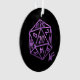 Ornamento Roxo D20 Crit AF | RPG Tabletop Role Player Dice (Frente)