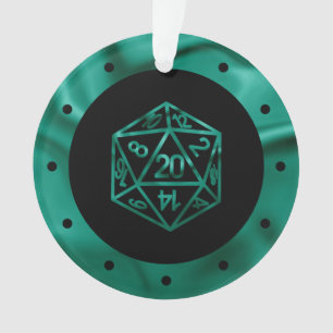 Ornamento Roxo D20 Crit   RPG Tabletop Role Player Dice