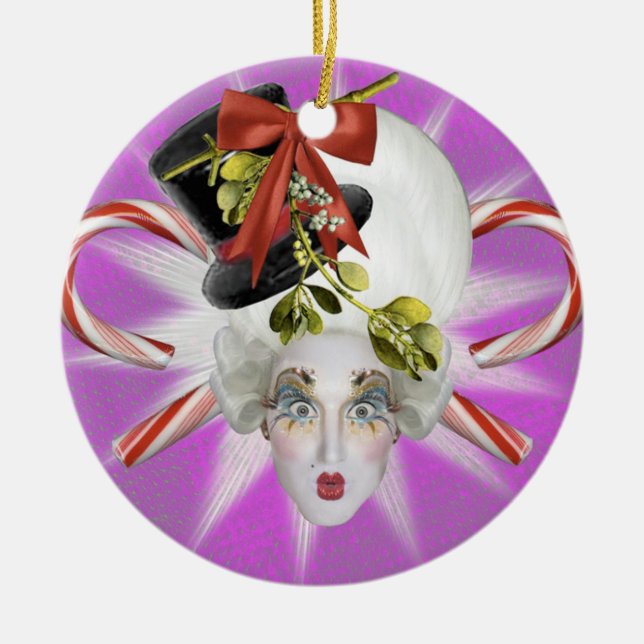 Ornamento roxo e azul de Poppycock (Frente)