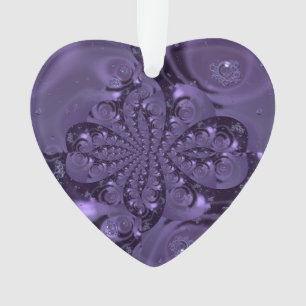 Ornamento Roxo Líquido Roxo Elegante