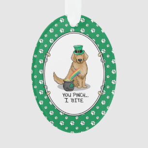 Ornamento Rua, Cachorro do Retriever do Ouro do Patrick