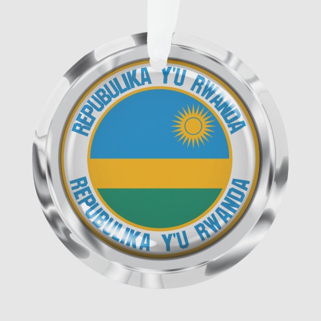 Ornamento Ruanda Round Emblem (Frente)