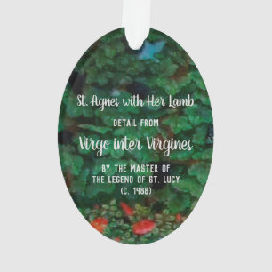 Ornamento Ruas. Agnes com sua lâmpada (detalhe; M 070) acríl