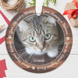 Ornamento Rustic Pet Memorial Pet Perde Keepsasasasaac Foto