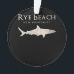 Ornamento Rye Beach New Hampshire - Presentes do trevo de tu<br><div class="desc">Rye Beach New Hampshire - Presentes do trevo de tubarão</div>