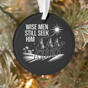 Ornamento Sábios Homens Ainda O Procuram Natal Cristão Jesus