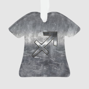 Ornamento Sagitário Zodiac Silver em Aço Vestido