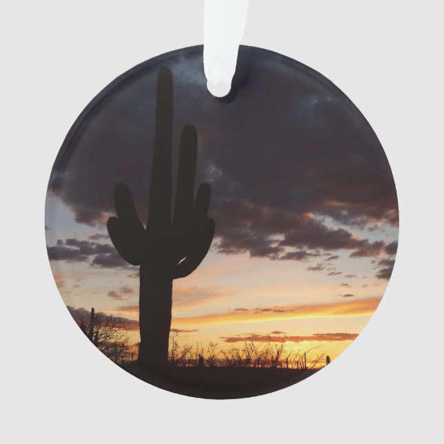 Ornamento Saguaro Sunset III Arizona Desert Landscape (Frente)