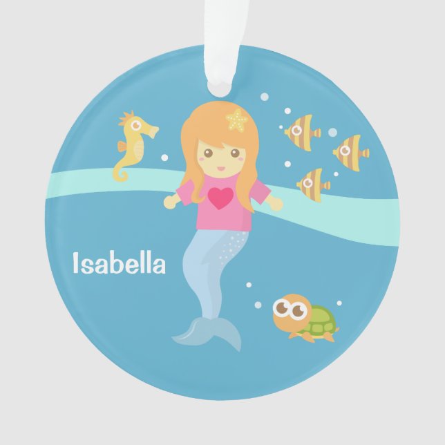 Ornamento Sala pequena bonito das meninas das criaturas do (Frente)