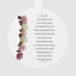 Ornamento Salm 23, Song for David, Circle Acrylic Ornament