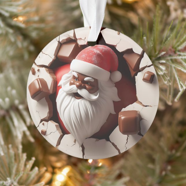 Ornamento Santa Claus Ornament with Festive Cheer (Árvore)