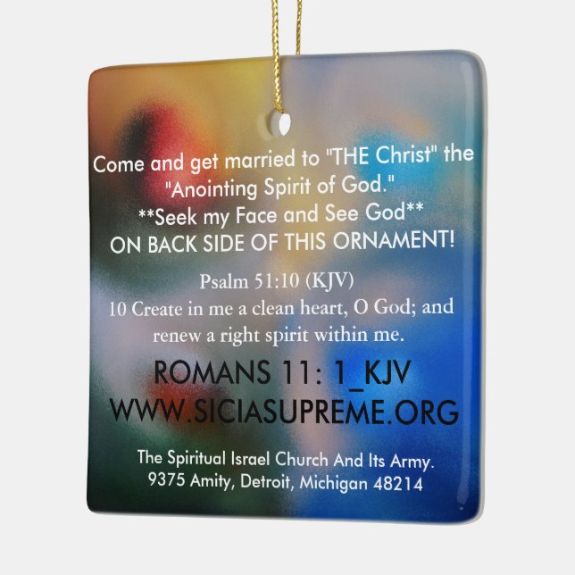 ORNAMENTO SANTAMENTE - ABENÇOADO E APROVADO PELO (Esquerda)