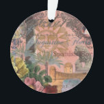 Ornamento santo augustine florida viagem antiquada arte<br><div class="desc">Rua. Augustine é a cidade mais antiga dos Estados Unidos Continental - do colonial espanhol até hoje, é uma cidade histórica que tem origem espanhola. Esta imagem é da efemera antiga e recortes antigos, assim como pedaços de pinturas e fotografias de Ruas. A artista Augustine Mary Hubley. As imagens da...</div>