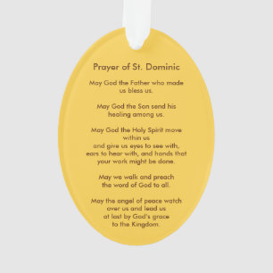 Ornamento Santo Domingos de Gusmão (PM 02) Acrílico
