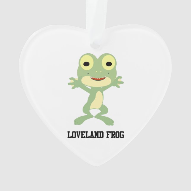 Ornamento Sapo Cute Loveland (Verso)