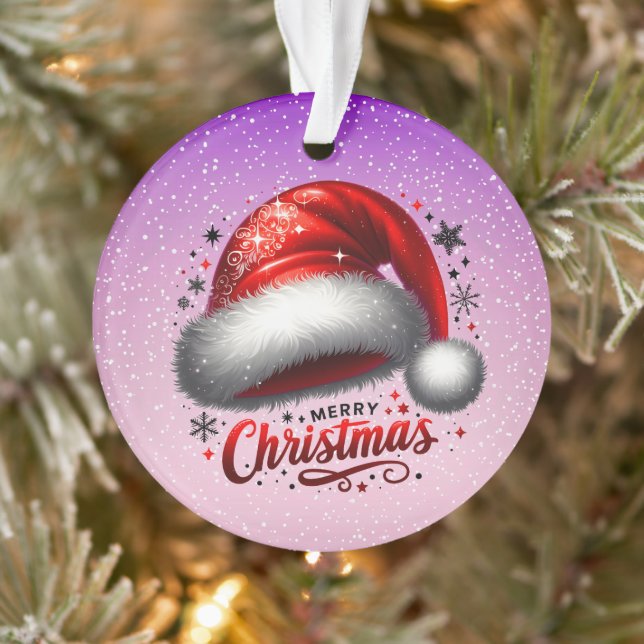 Ornamento Scarlet Santa Hat Glow  (Árvore)