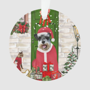 Ornamento Schnauzer Dog Christmas