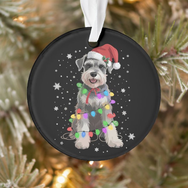 Ornamento Schnauzer Dogs Tree Christmas Xmas Pet Animal Dog  (Árvore)