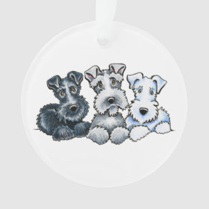 Ornamento Schnauzers contínuos