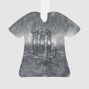 Ornamento Scorpio Zodiac - Sinal em Decoração de Aço em Desc