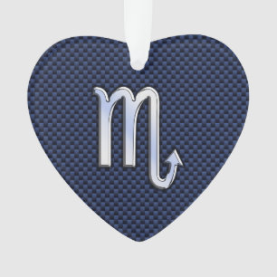 Ornamento Scorpio Zodiac - Sinal marinho - decor de fibra de