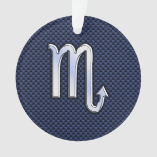 Ornamento Scorpio Zodiac - Sinal marinho - decor de fibra de