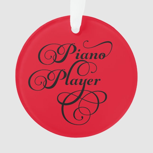 Ornamento Script do Piano Player (Frente)