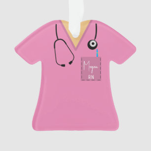 Ornamento Scrub Top Ornament - Cor-de-rosa com pele clara Or