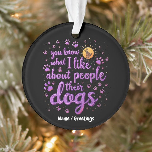 Ornamento Se Eu Não Posso Levar Meu Cachorro, Eu Não Vou Com (Árvore)