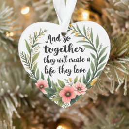 Ornamento Segurando as mãos vida que amam