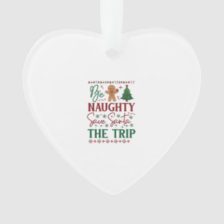 Ornamento Seja Travesso Salve Viagem de Papai Noel Biscoito