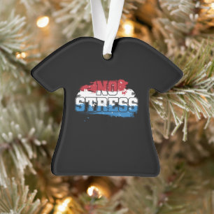 Ornamento Sem Estresse - Mindset Positivo Azul Branco Vermel