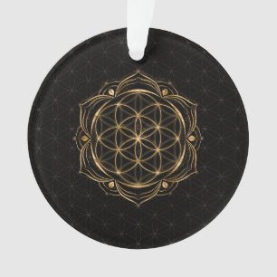 Ornamento Sementes da vida em Lotus - Geometria sagrada