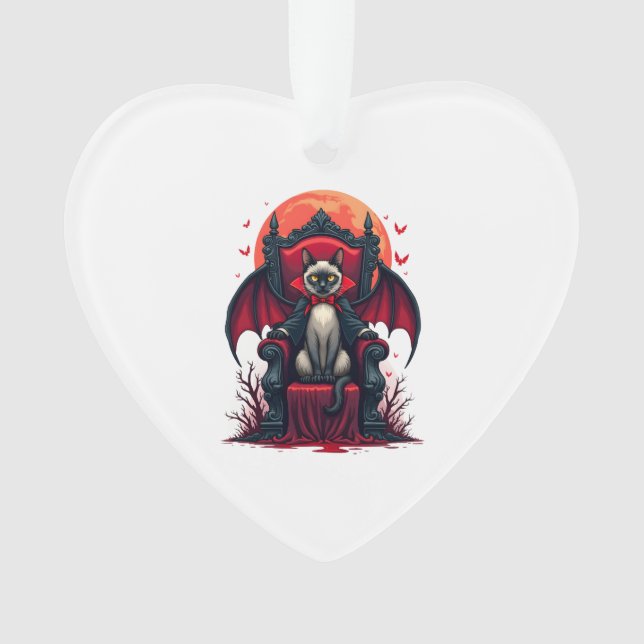 Ornamento Senhor Gato Vampiro (Frente)