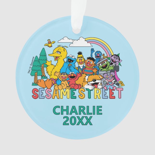 Ornamento Sesame Street | Onda Arco-íris (Frente)
