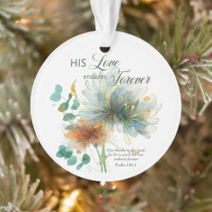 Ornamento Seu Amor Encontra Escritura De Salmo 136