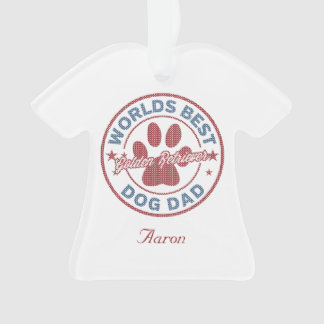 Ornamento Seu nome é Pai de cão Ouro de varejo feio