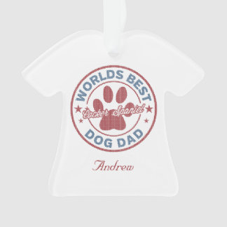 Ornamento Seu nome Pai Cachorro Cocker Spaniel Ugly Sweater