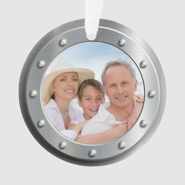 Ornamento Seu Pedido de Fotografias ou Etiqueta - Consulte V (Frente)