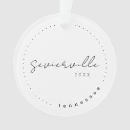 Ornamento Sevierville Tennessee TN Viagem Estados Unidos