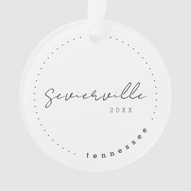 Ornamento Sevierville Tennessee TN Viagem Estados Unidos (Frente)