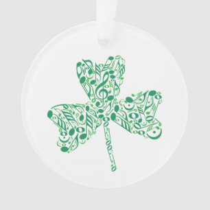 Ornamento  Shamrock Music Notes