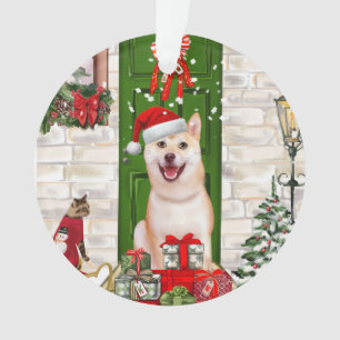 Ornamento Shiba Inu Dog Natal