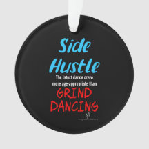 Side Hustle vs Grind Dancing Neon Blue Text