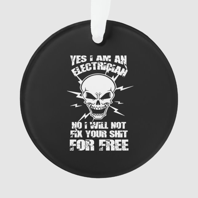 Ornamento sim, sou eletricista (Frente)