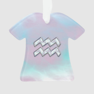 Ornamento Símbolo Aquário Zodíaco na Mãe do Decor Pérol