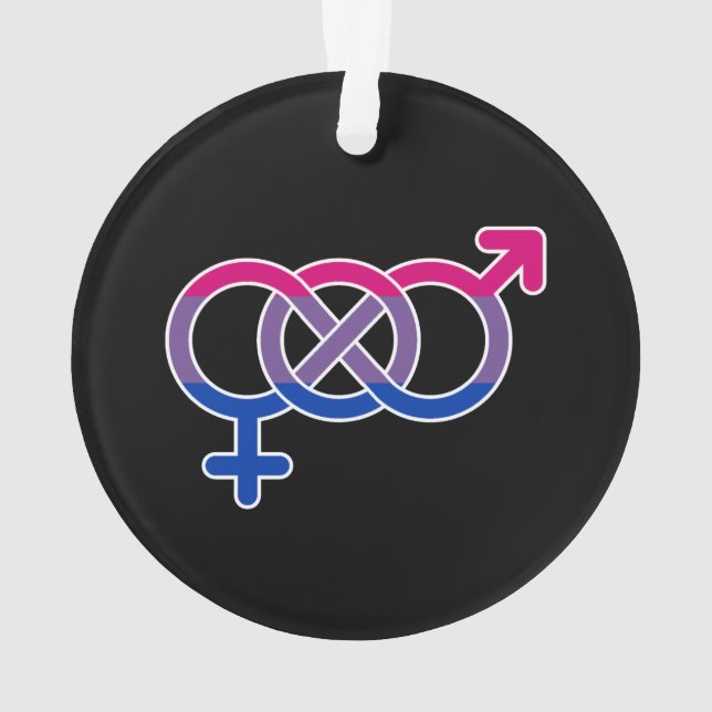 Ornamento Símbolo de Gênero Bissexual (Verso)