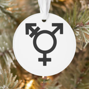 Ornamento Símbolo de sexo transgênero