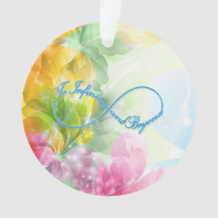 Ornamento Símbolo Infinito Fantástico "Para o infinito e a